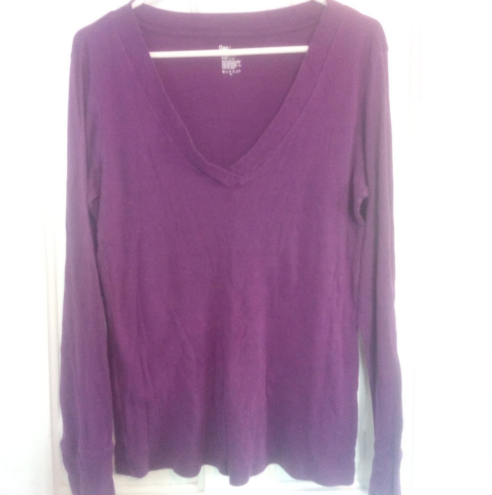 Purple long sleeve tee shirt